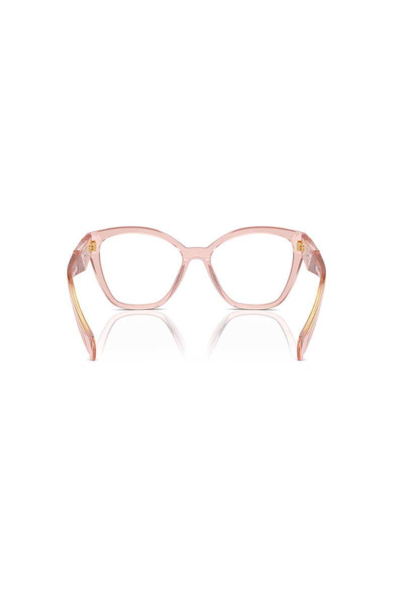 Prada 52mm Irregular optical glasses, Alternate, color, Pink