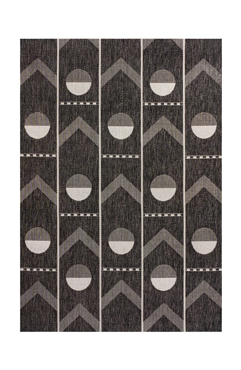 JONATHAN Y Soren Modern Geometri Indoor/Outdoor Area Rug, Alternate, color, Black/Cream