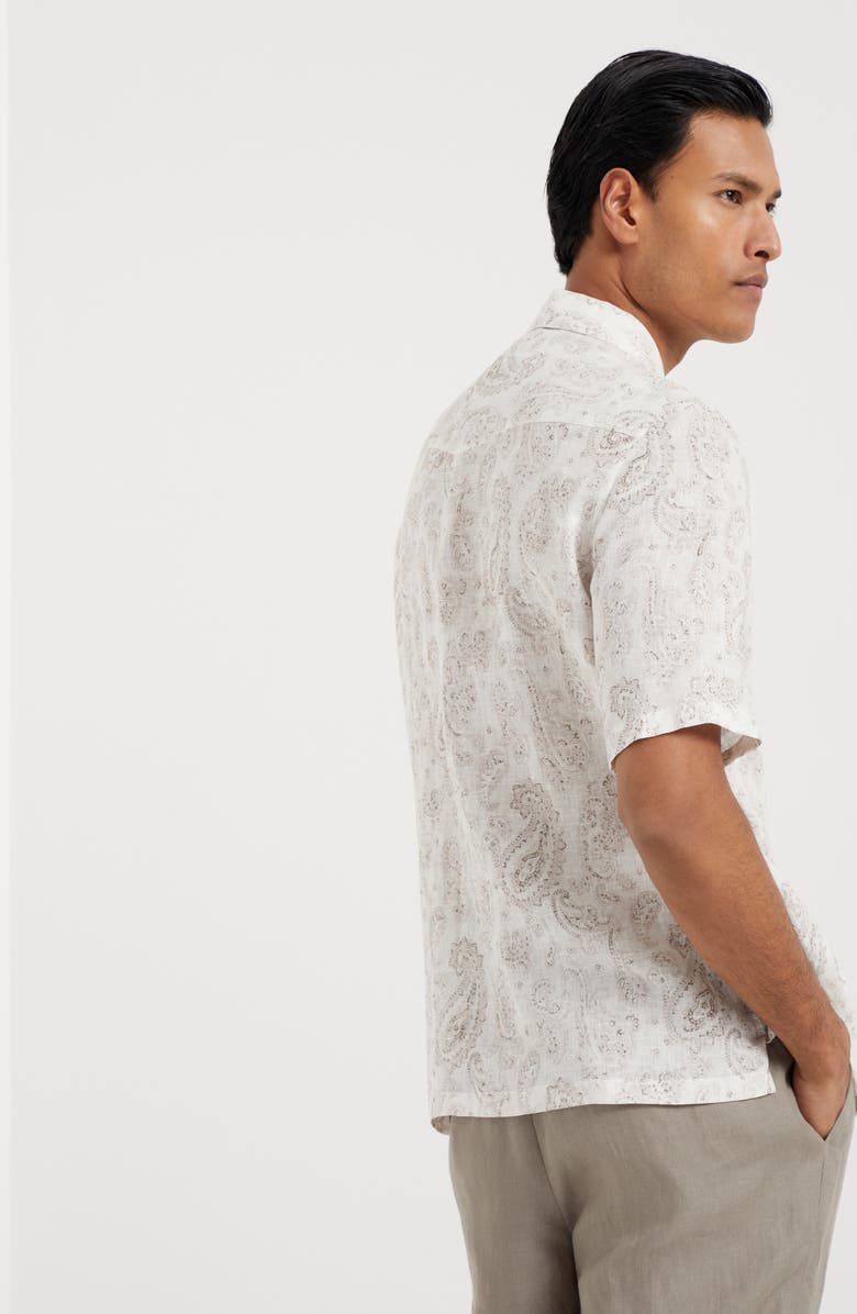 Brunello Cucinelli Shirt with camp collar, Alternate, color,