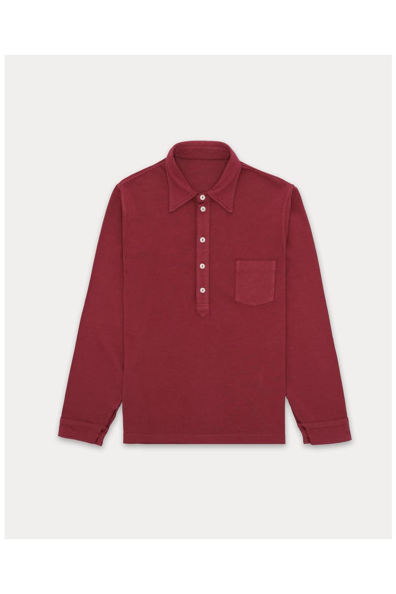 Grayson Long Sleeve Polo, Main, color, Purple