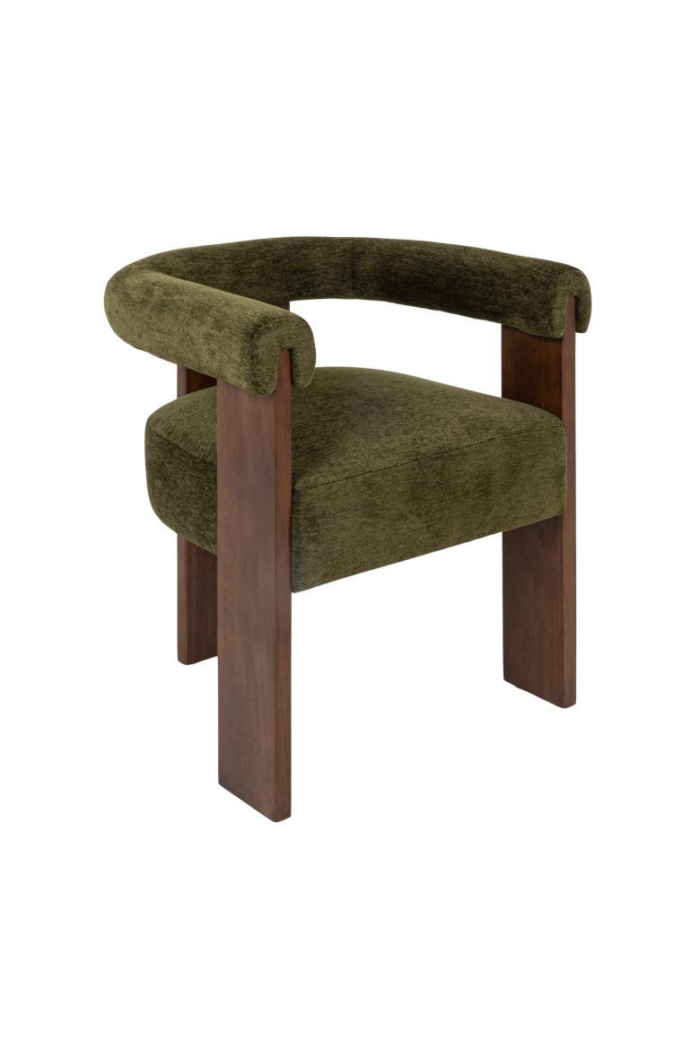 Barrel Back Accent Chair, Main, color, Green