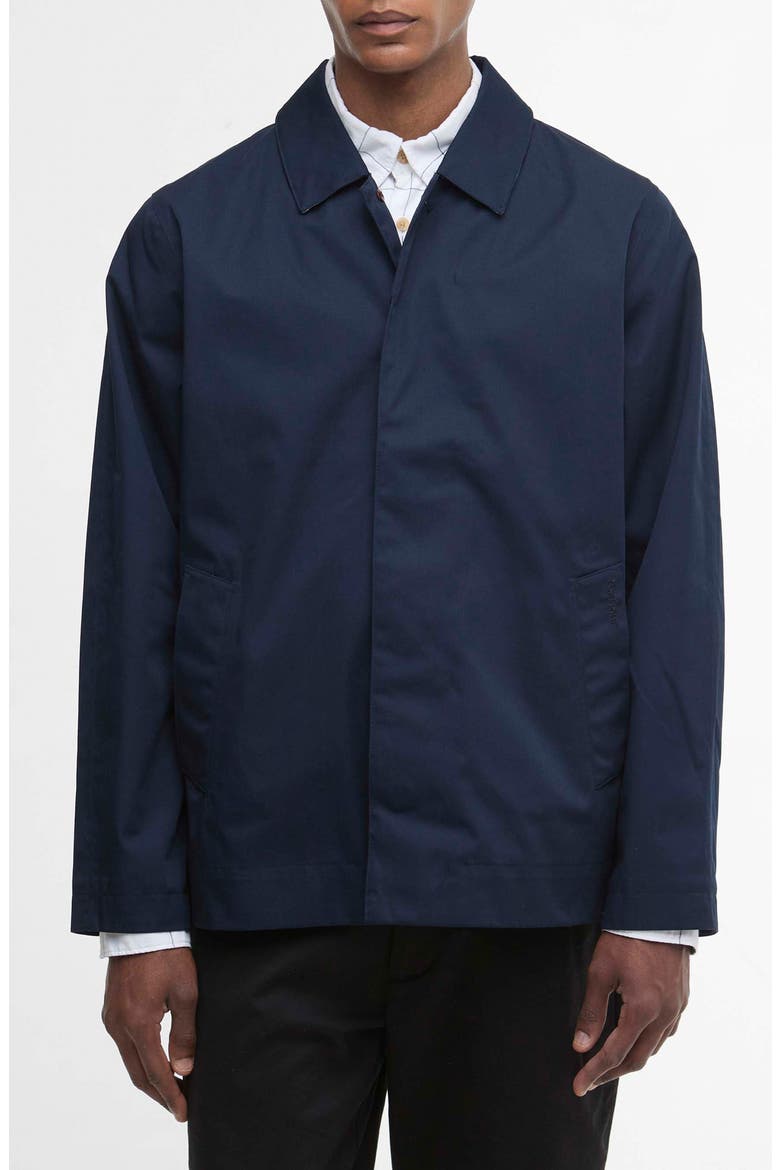 Rokig Waterproof Short Jacket, Main, color, NAVY/HIGHLAND LOCH