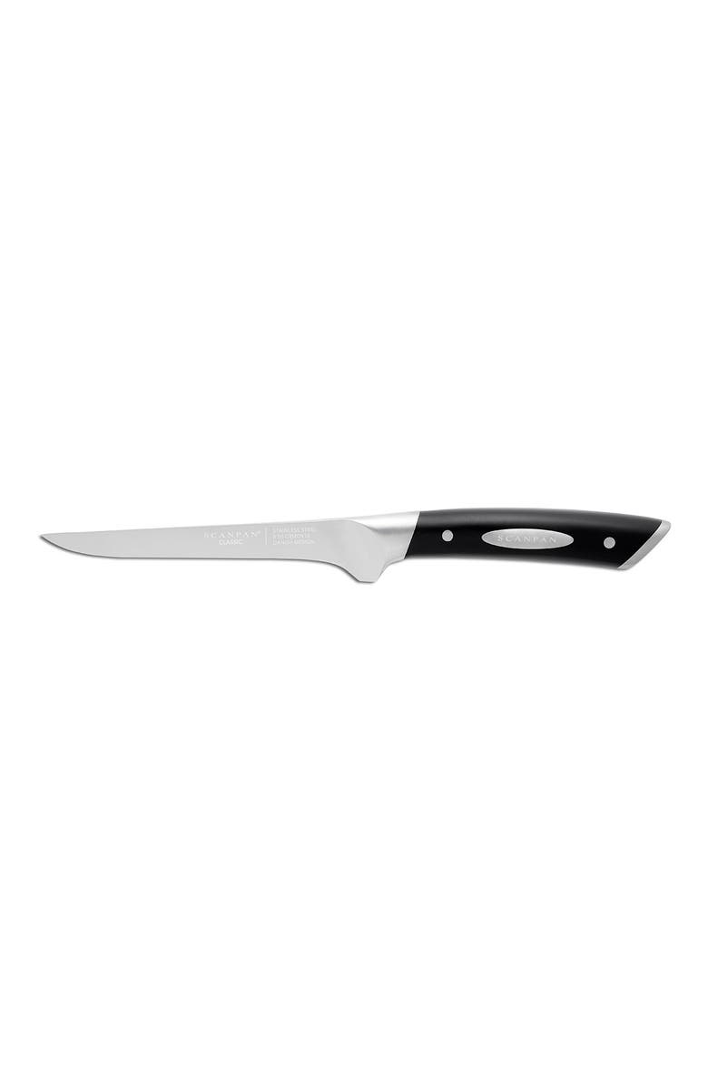 Scanpan Classic 6-Inch Boning Knife, Main, color, Silver
