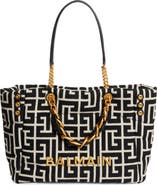 Balmain 1945 Soft Monogram Jacquard Tote