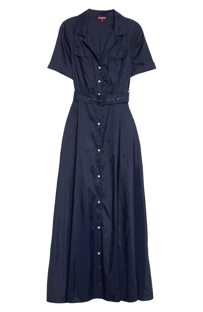 STAUD Millie Maxi Dress, Alternate, color, Navy