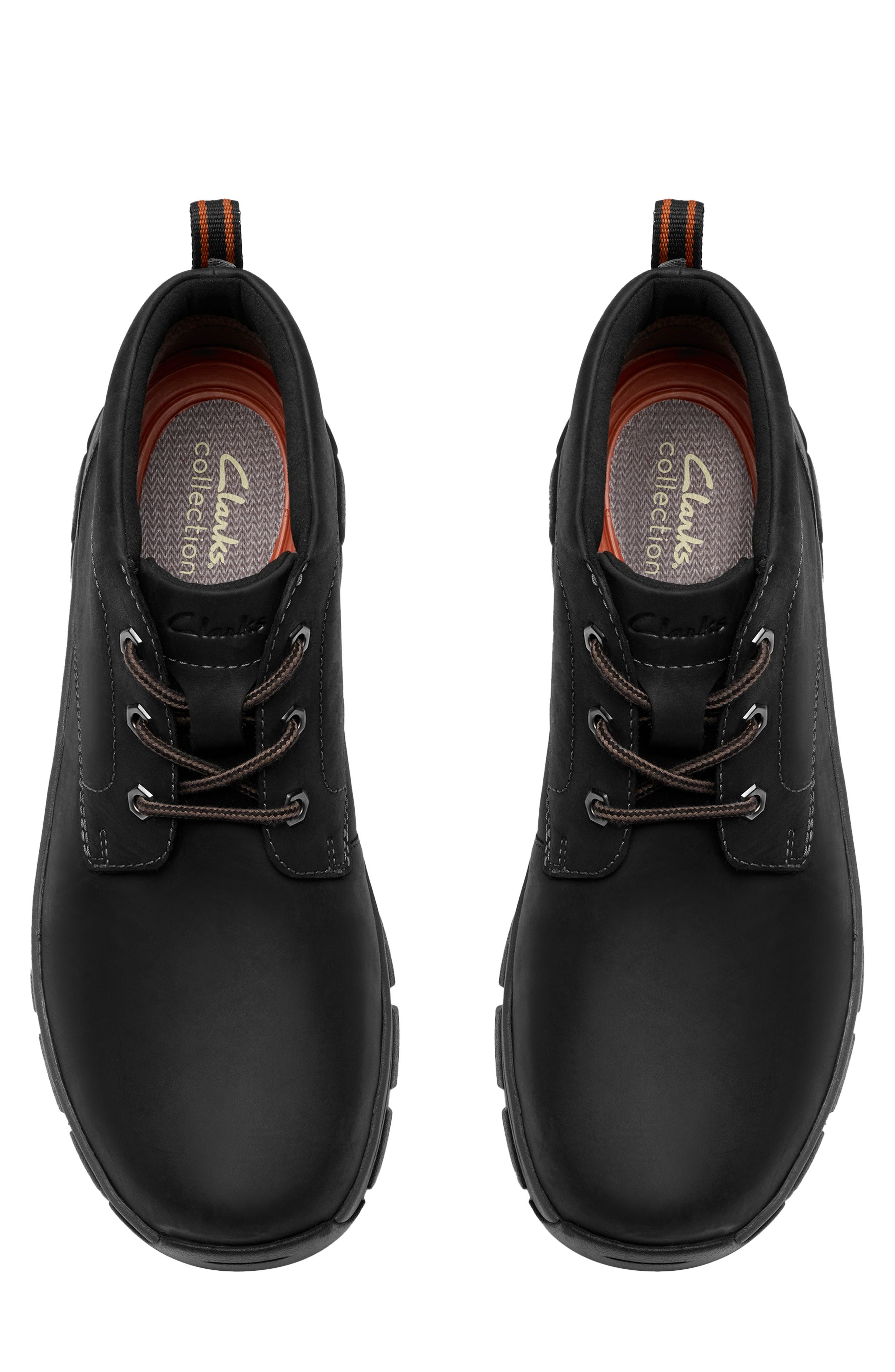 Clarks<sup>®</sup> Walpath Waterproof Chukka Boot, Alternate, color, Black Leather