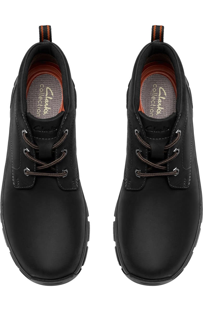 Clarks<sup>®</sup> Walpath Waterproof Chukka Boot, Alternate, color, Black Leather