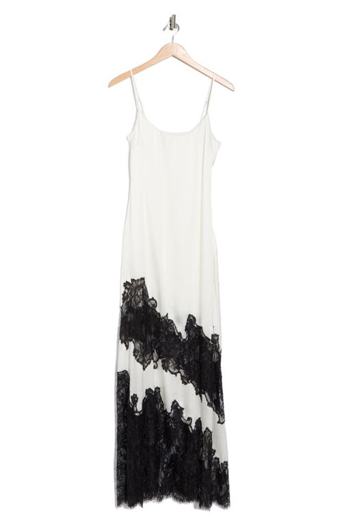 L Agence Silvana Silk Lace Gown In White