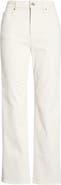 PAIGE Stevie High Waist Ankle Straight Leg Jeans