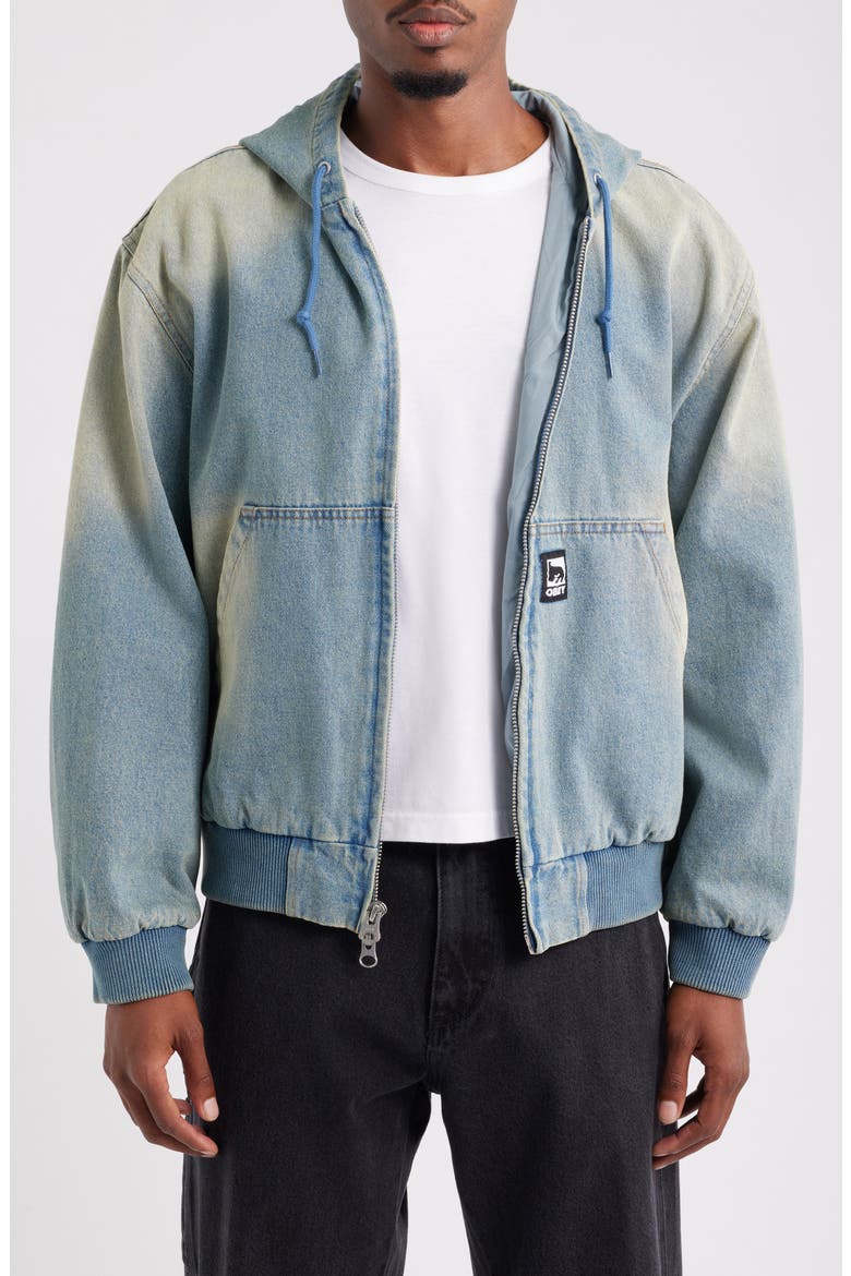 Glen Forest Camo Hooded Jacket, Main, color, INDIGO ARCHIVE WASH