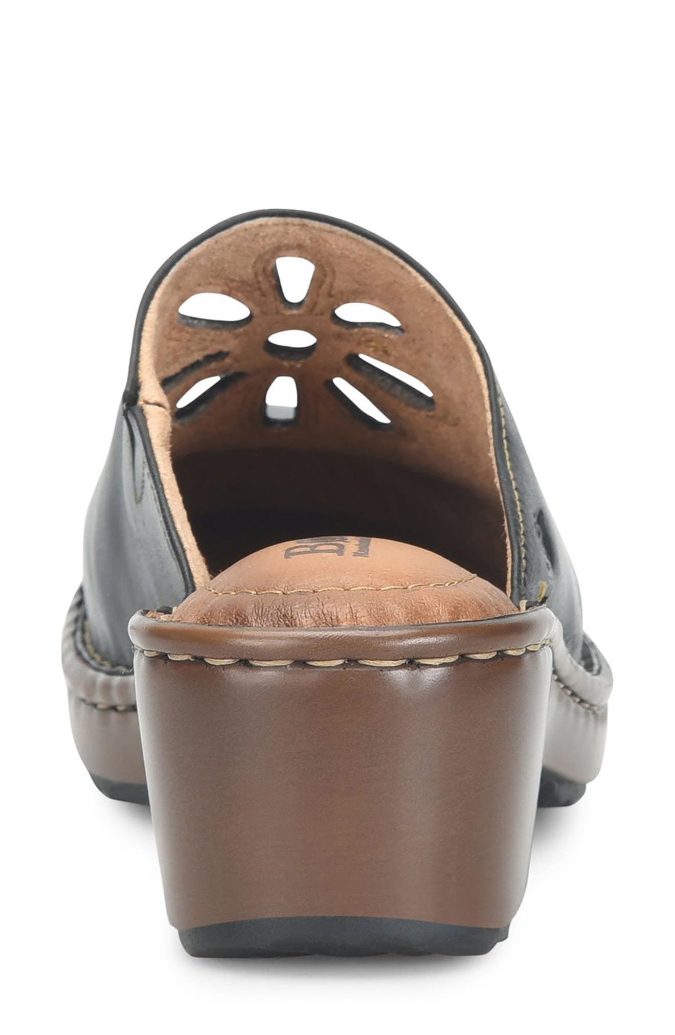 Børn Torry Clog, Alternate, color, Black Leather