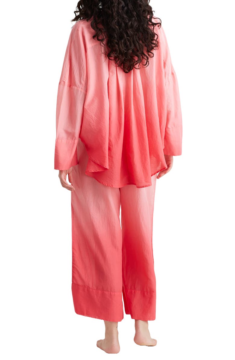 Papinelle Ombré Wide Leg Cotton Pajama Pants, Alternate, color, 