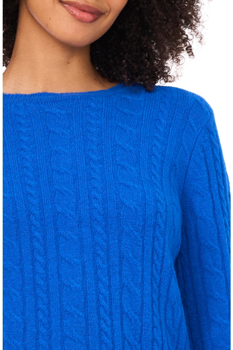 Cable Stitch Sweater, Alternate, color, BRIGHT BLUE