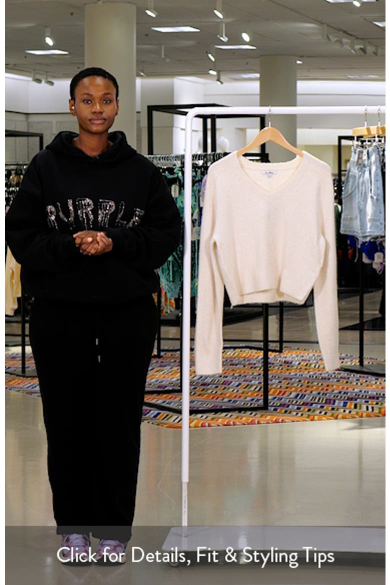 Deep V-Neck High Rib Sweater video