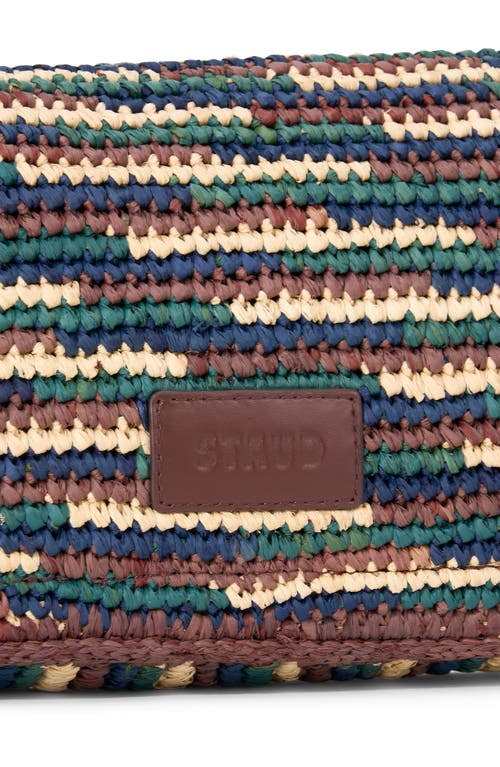 STAUD STAUD HARLOW RAFFIA SHOULDER BAG