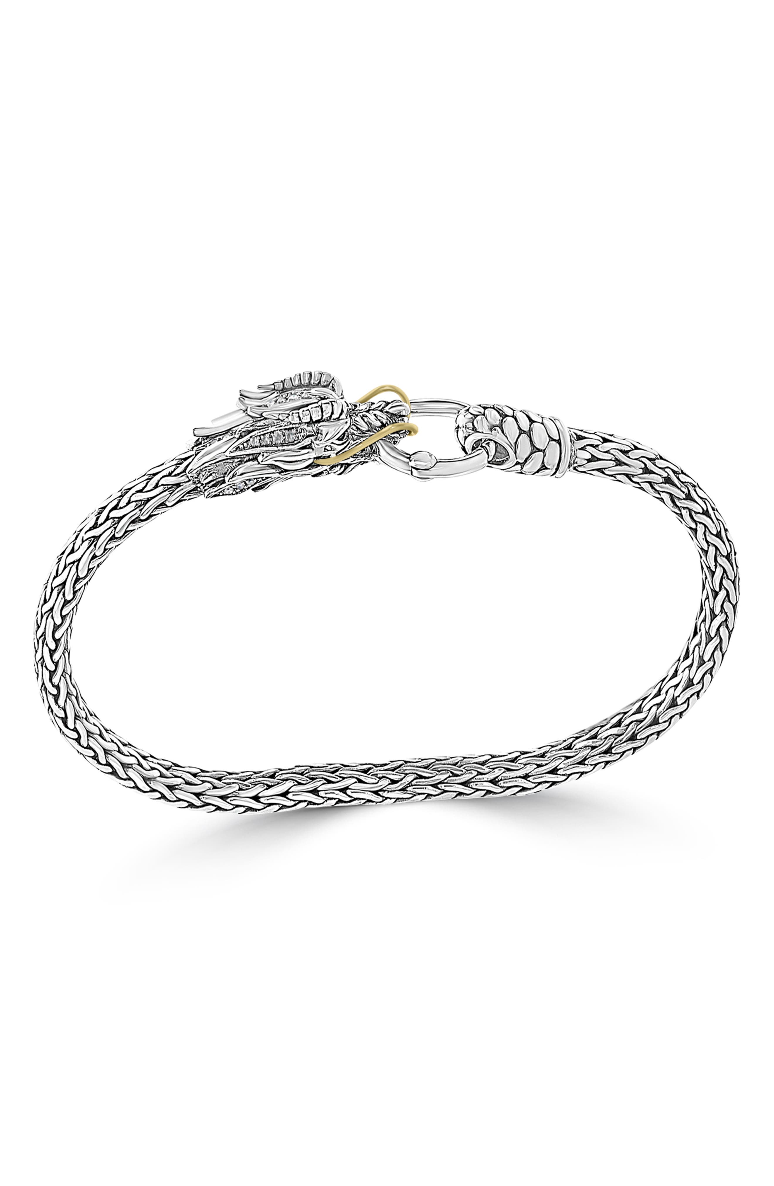EFFY Pavé Diamond Tulang Naga Chain Bracelet