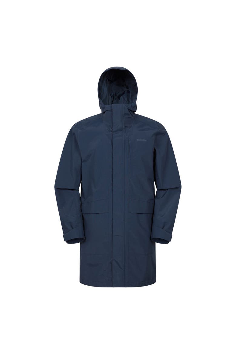 Scope Long Length Waterproof Jacket, Main, color, Navy