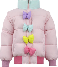 Lola + The Boys Rainbow Bows Puffer