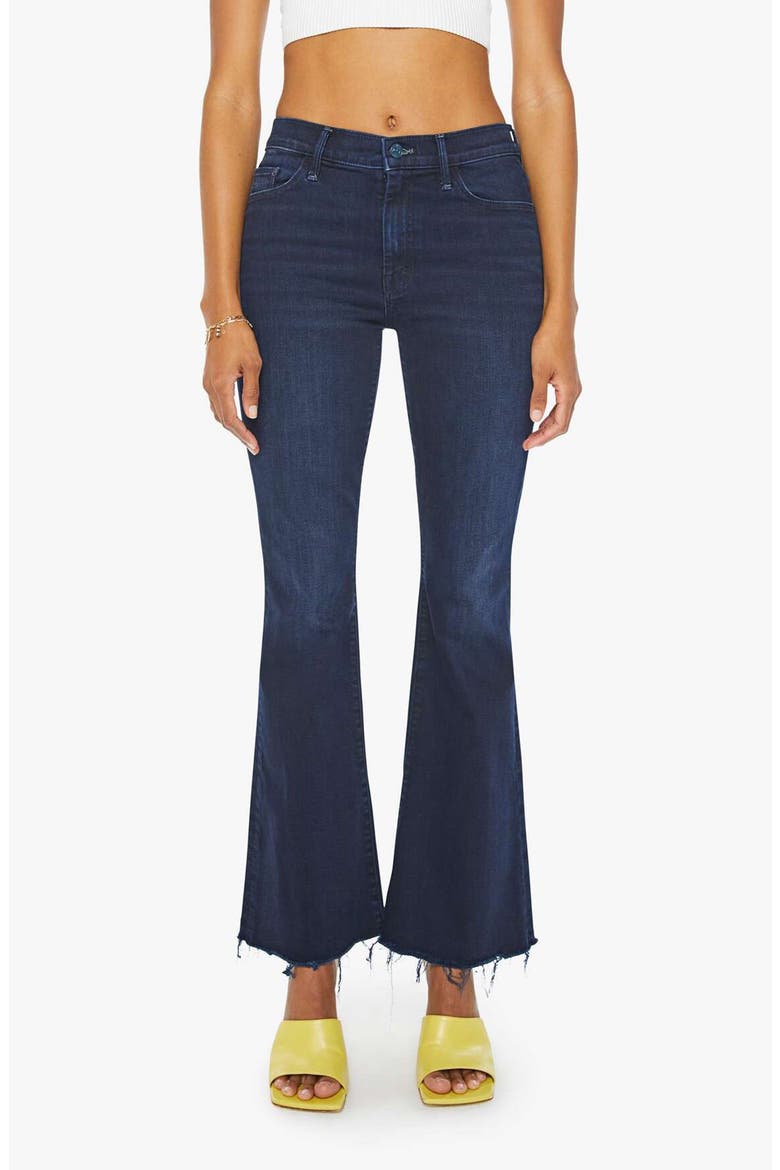 Fray Hem Bootcut Jeans, Main, color, CHIP ON MY SHOULDER