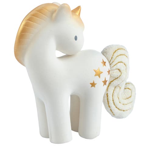 Shining Stars Unicorn Organic Natural Rubber Rattle