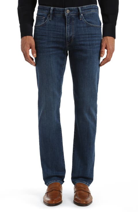 Courage Straight Leg Stretch Organic Cotton Jeans (Regular, Big & Tall)