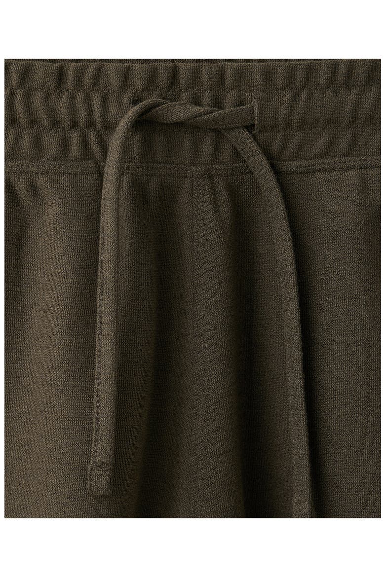 Textured Drawstring Bermuda Shorts, Alternate, color, BROWN