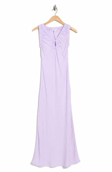 Topshop Keyhole Cotton Midi Dress