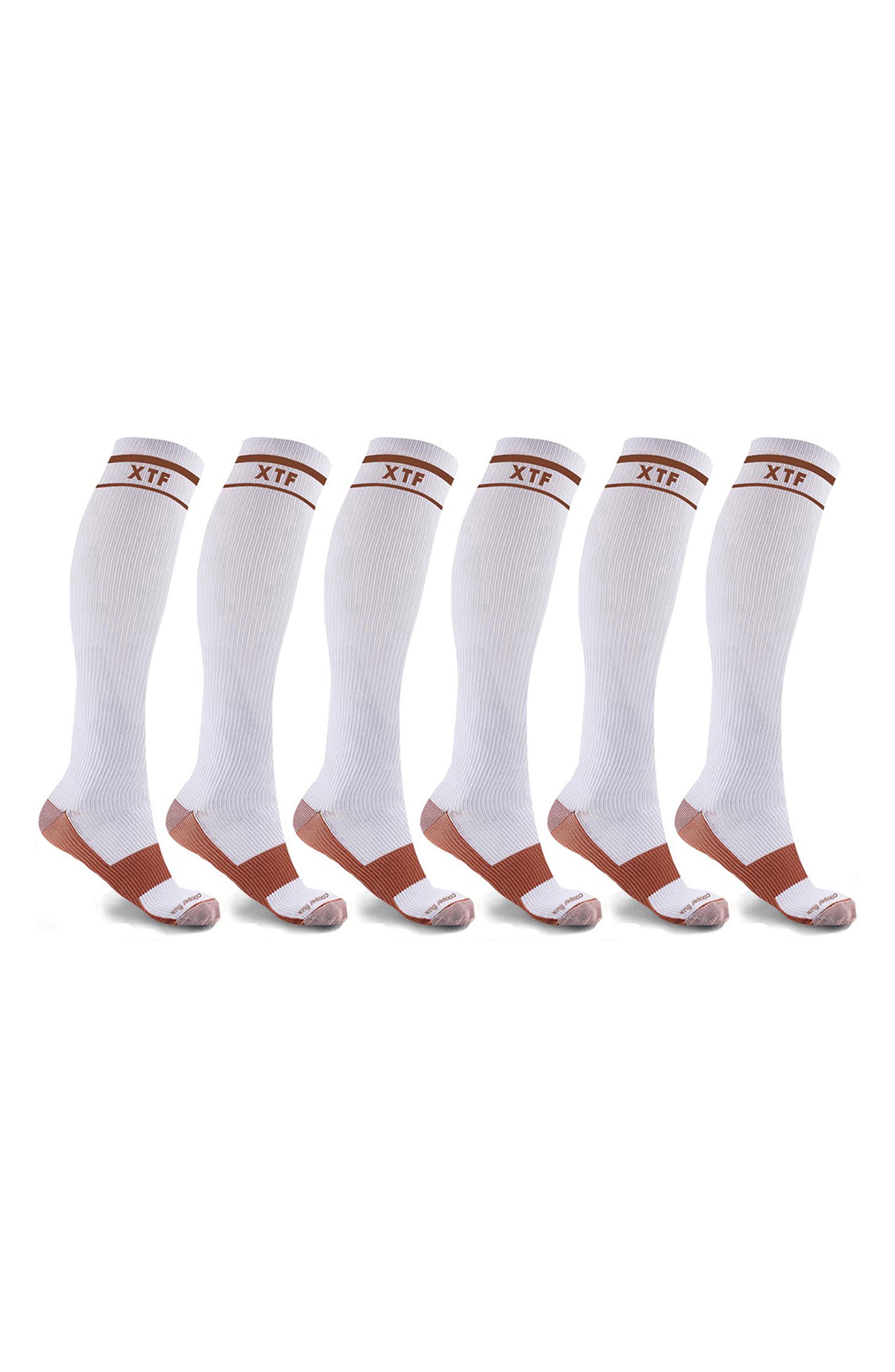 EXTREME FIT Pack of 6 Compression Knee High Socks