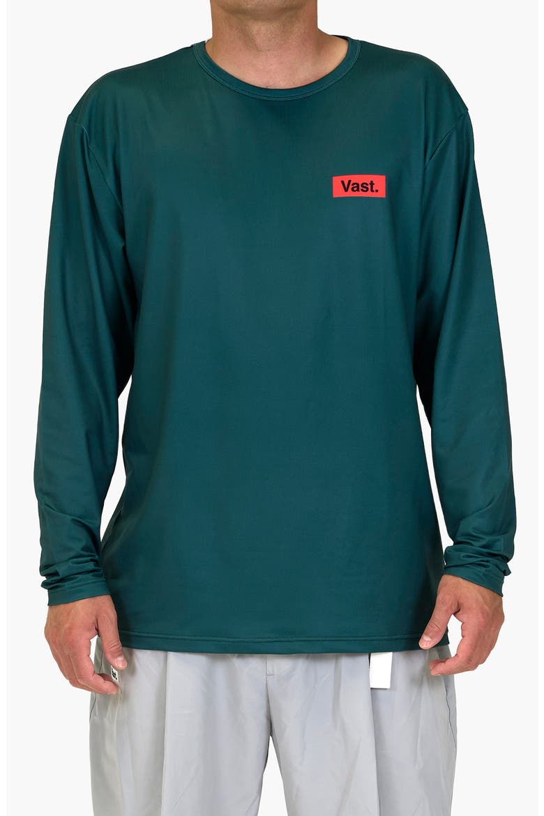 Green Waste Aqua Terra Performance Long Sleeve T-Shirt, Main, color, DARK GREEN