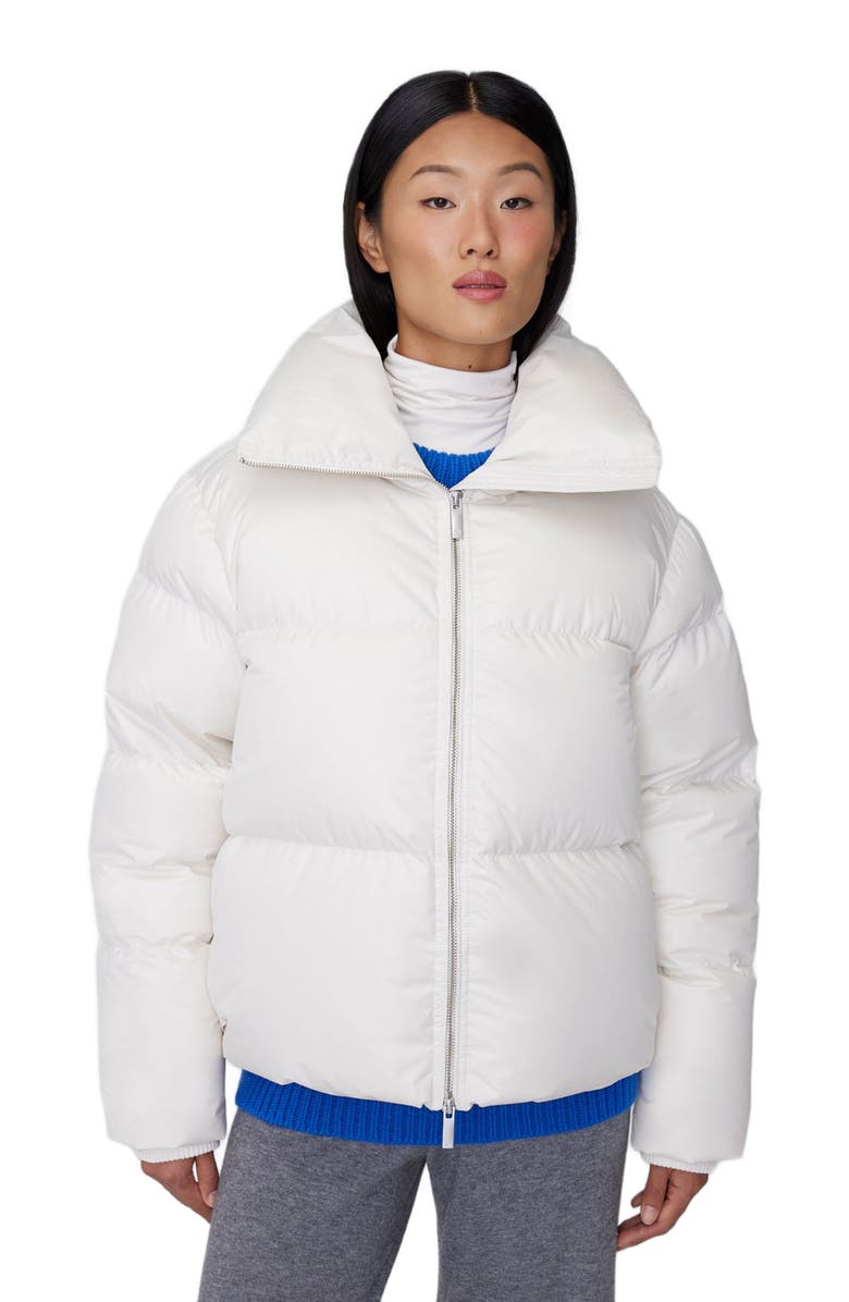 Quartz Co. GISELE SHORT | Down Puffer Jacket, Alternate, color, Ivory