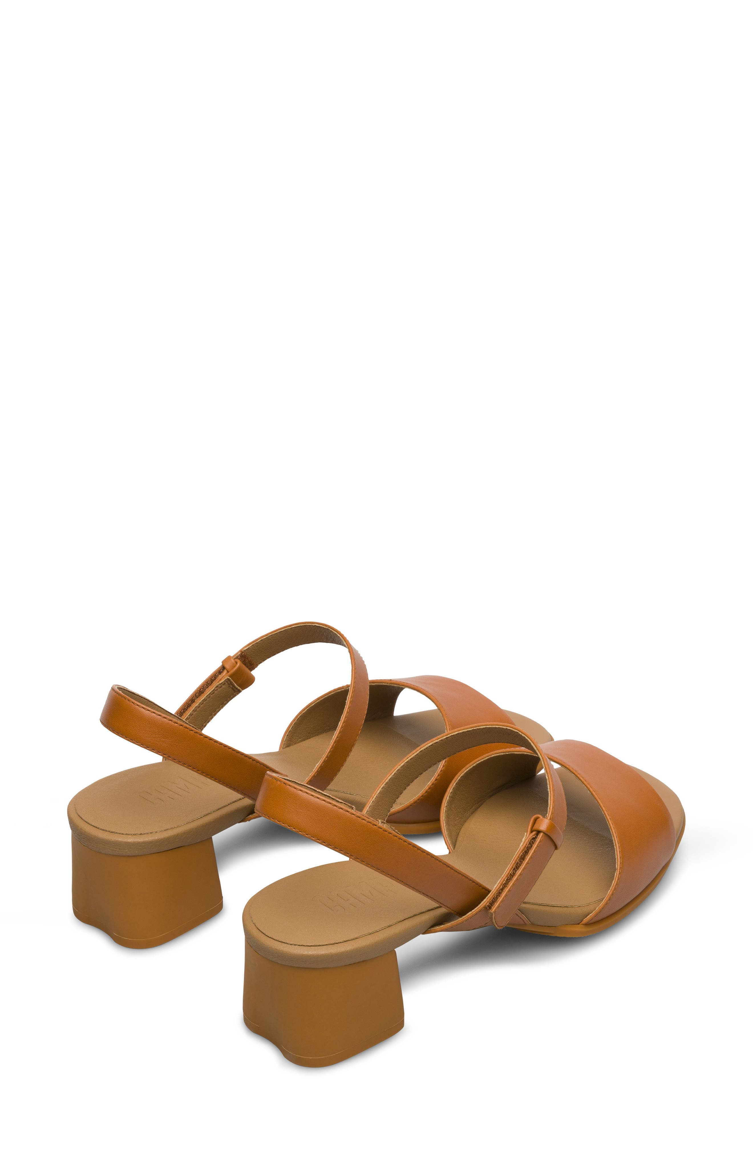 Camper Katie Block Heel Sandal, Alternate, color, Medium Brown