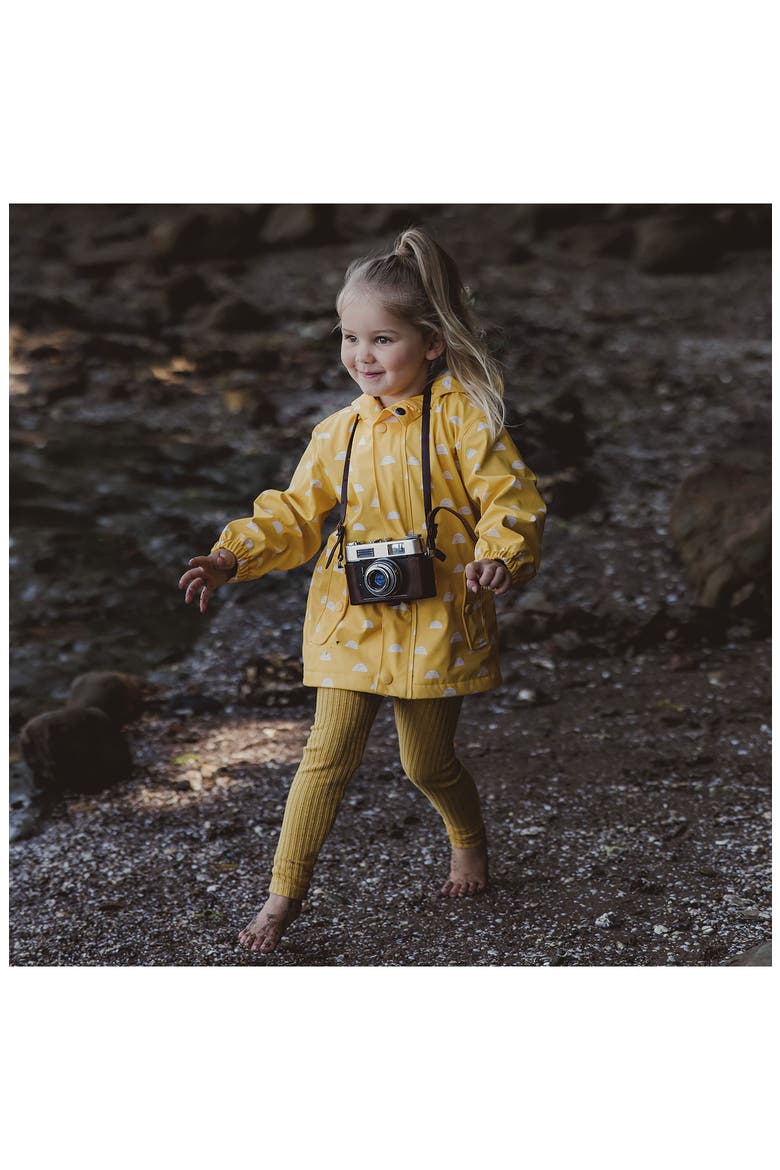 Kids' Sun Cloud Waterproof Raincoat, Alternate, color, YELLOW