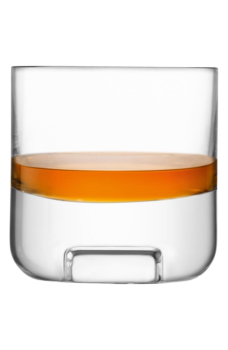 LSA Cask Whiskey Decanter
Set of 2 Glass Tumblers, Alternate, color, Clear