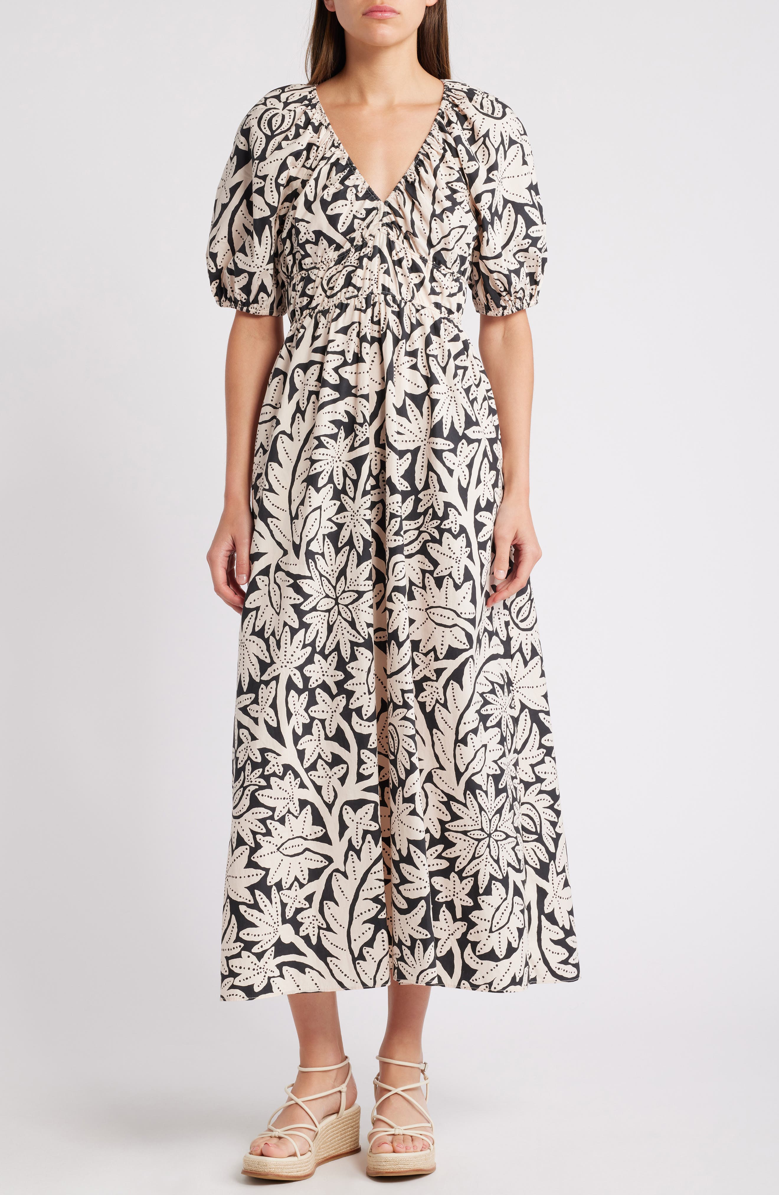 Saylor Embellished Neckline Maxi Dress
