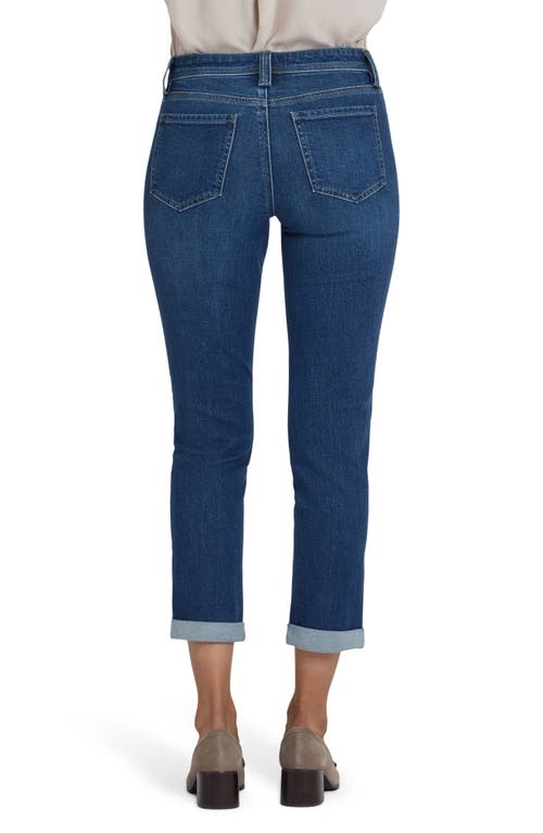 Nydj Margot Utility Pockets Girlfriend Jeans In Blue