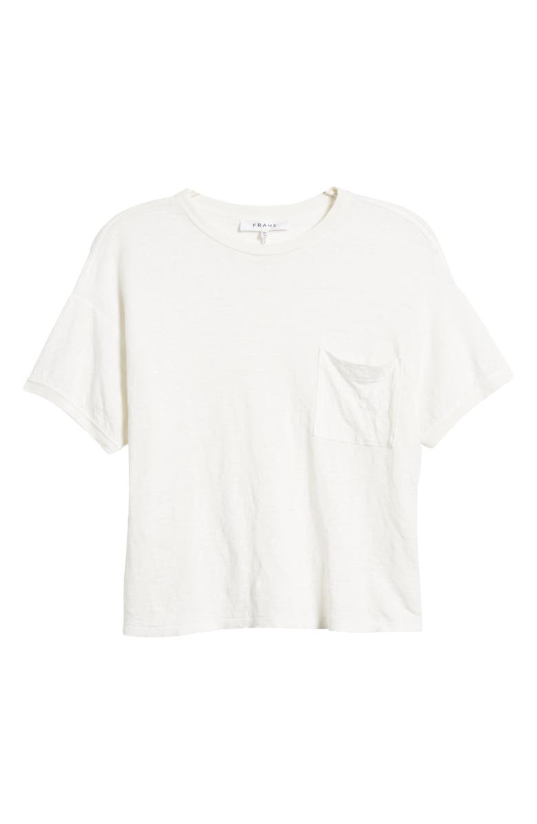 FRAME Pocket Organic Linen T-Shirt, Alternate, color, 