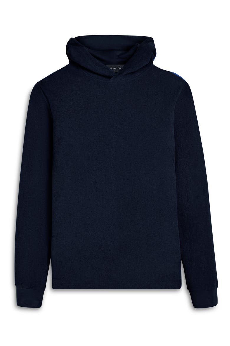 Cotton French Terry Hoodie, Alternate, color, NAVY