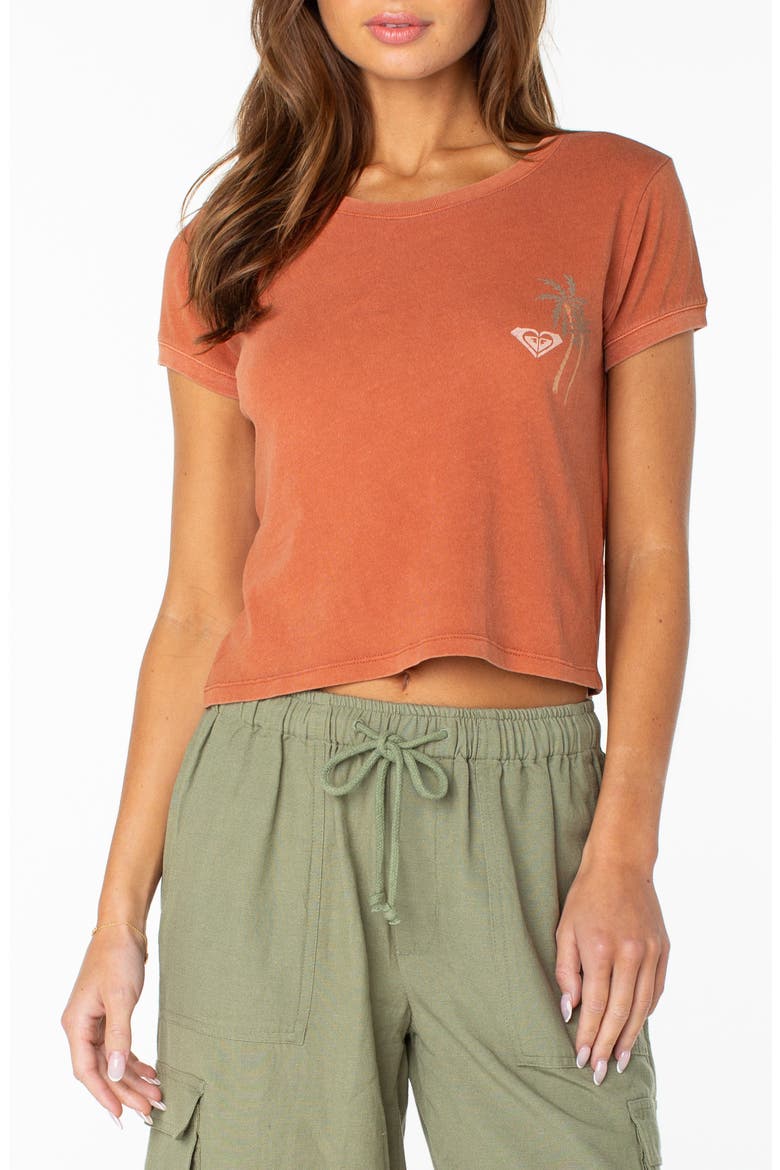 Spanish Summer Crop Graphic T-Shirt, Main, color, CHUTNEY