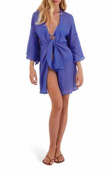 ViX Paula Hermanny Solid Perola Cover-Up Shirt