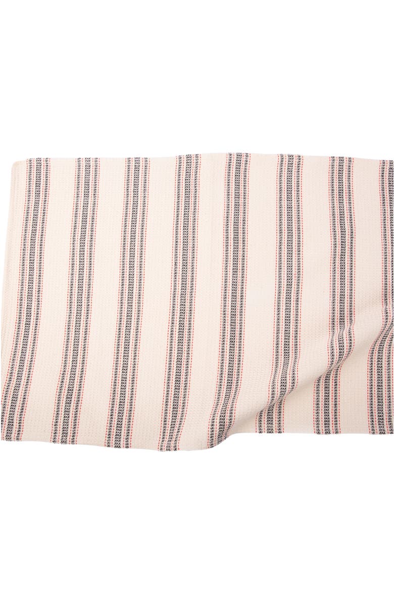 Siafu Home Mistari Striped Tea Towel, Alternate, color, Natural