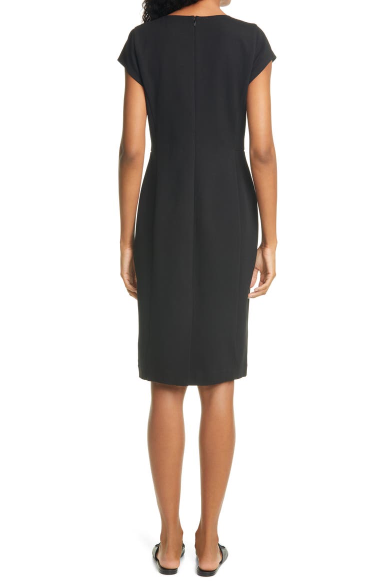Sheath Work Dress, Alternate, color, BLACK
