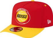 New Era Men's New Era Red/Gold Houston Rockets 80s Throwback A-Frame 9FIFTY Snapback Hat