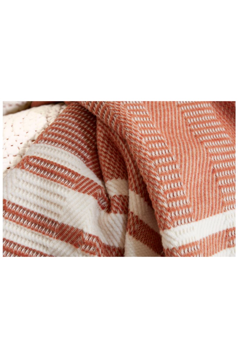Cirrus Organic Cotton Throw Blanket, Alternate, color, SPICE