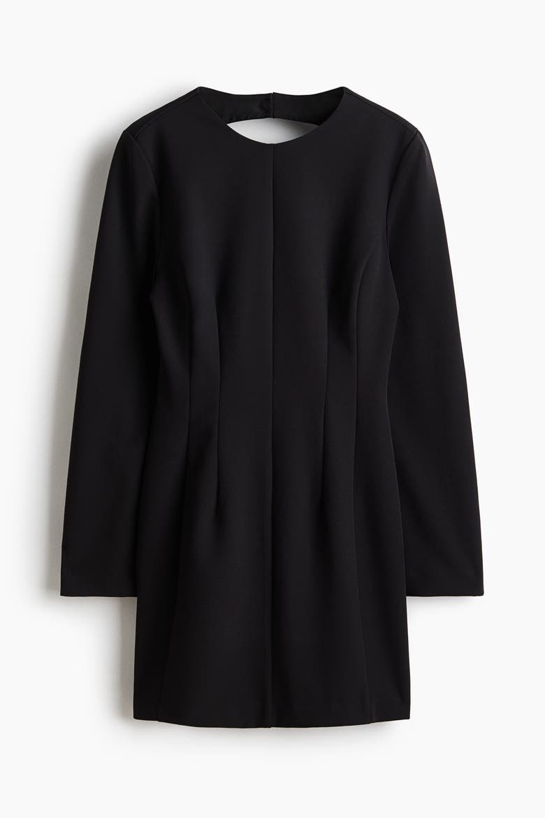 Open-back Dress, Alternate, color, Black