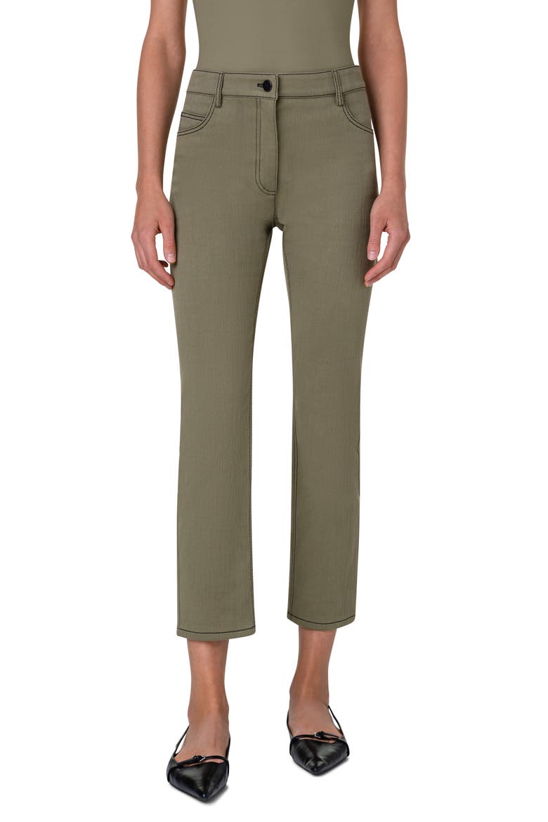 Maru Tapered Leg Ankle Jeans, Main, color, SAGE
