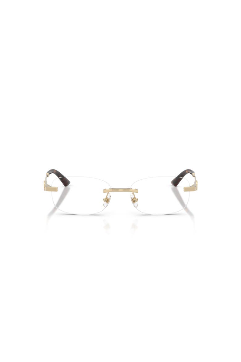 52mm Rectangle optical glasses, Alternate, color, Gold