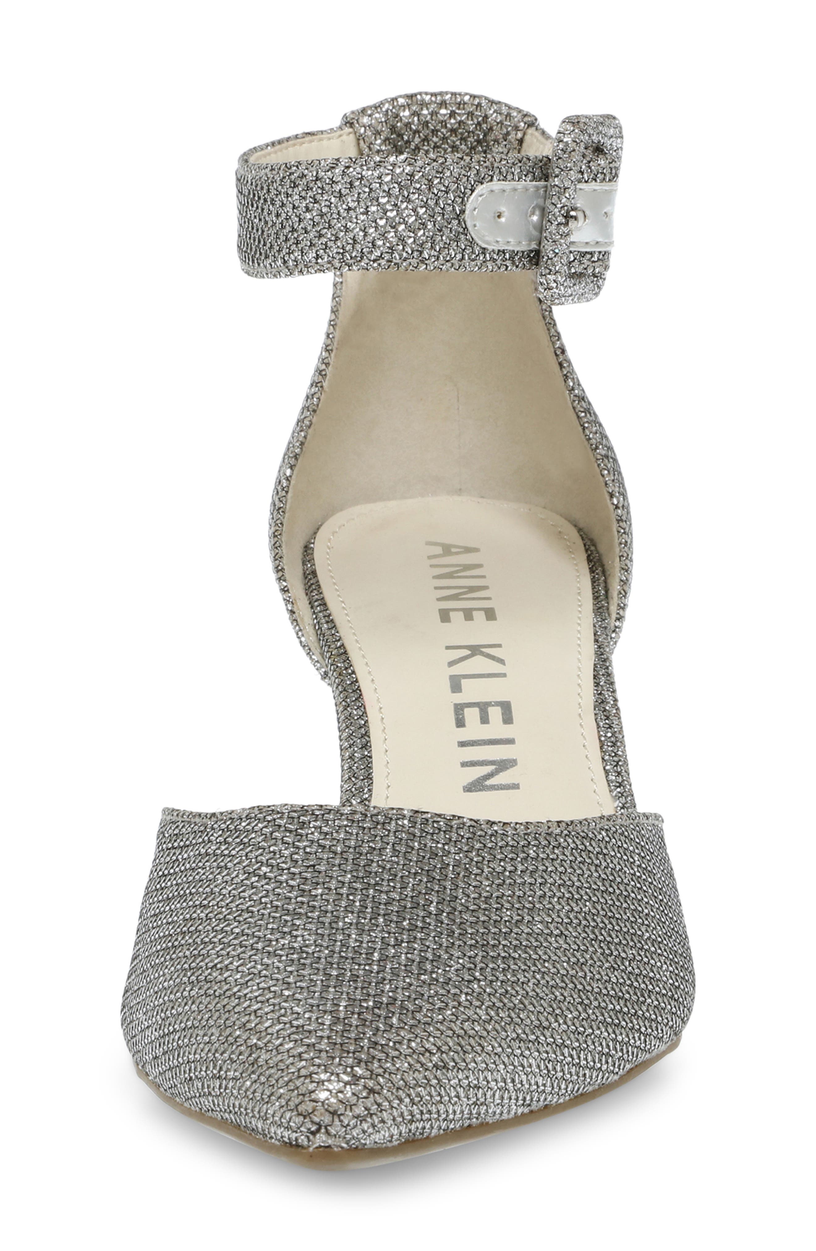 Fabulist Ankle Strap Pump, Alternate, color, SILVER
