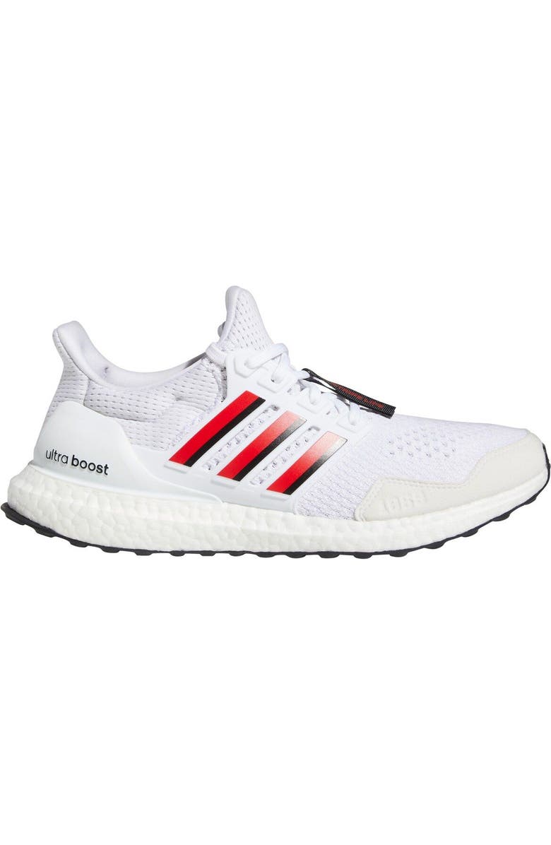 adidas White/Scarlet Nebraska Huskers Ultraboost 1.0 Running Shoe, Alternate, color,