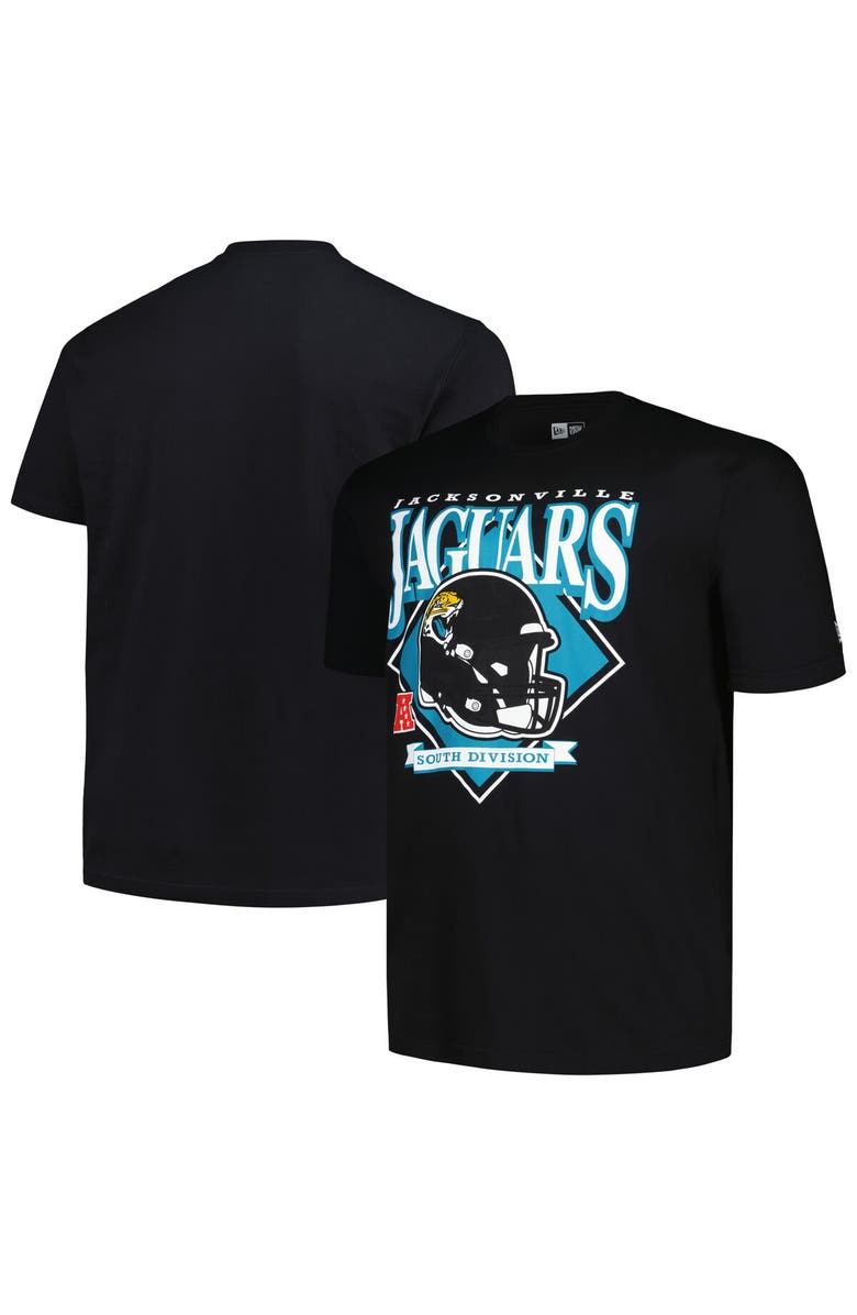 New Era Men's New Era Black Jacksonville Jaguars Big & Tall Helmet T-Shirt, Main, color, Black