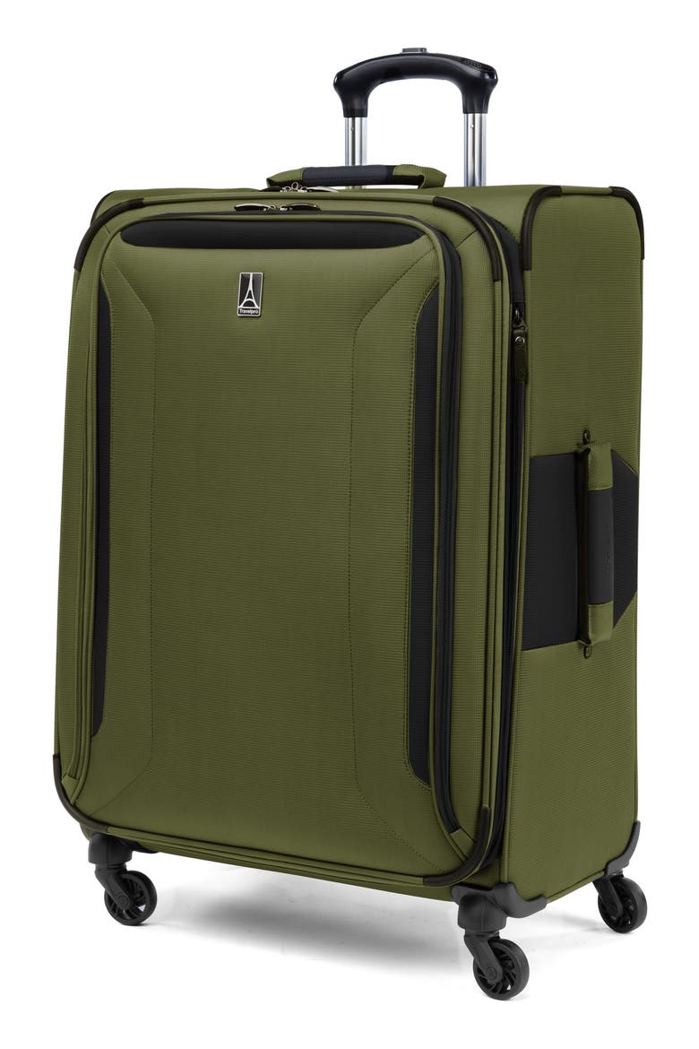Pilot Air 2 25 Inch Expandable Spinner Suitcase, Alternate, color, OLIVE/ BLACK